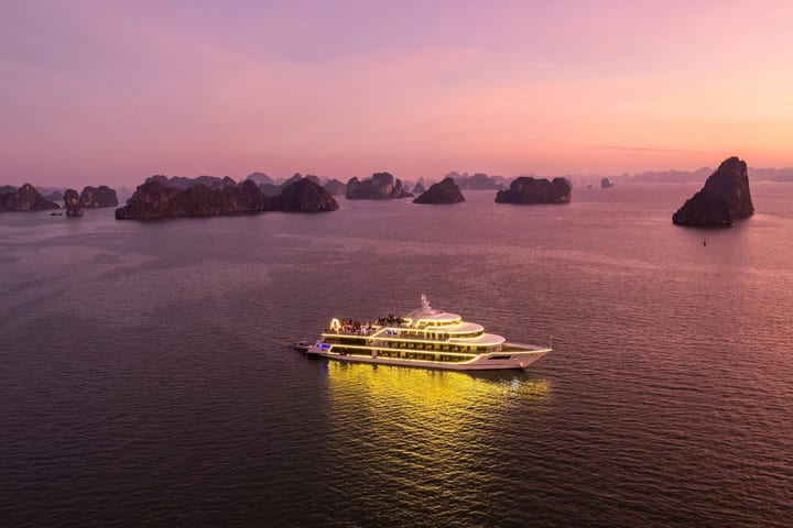 Sunset Dinner and Dazzling Night of Ha Long Bay by Sea Octopus