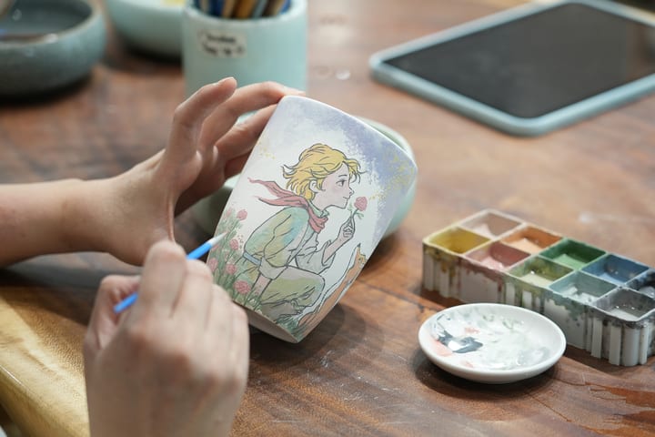 陶子陶瓷工作室陶器绘画工作坊