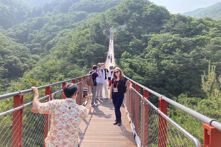 DMZ非军事区之旅：首尔出发，红色吊桥与天文台