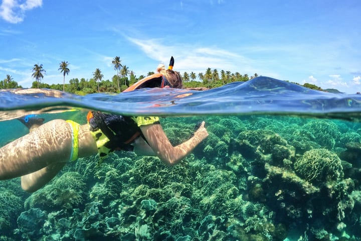 Coral Mountain & Halfmoon Reef Phu Quoc Snorkeling Tour dengan Speedboat