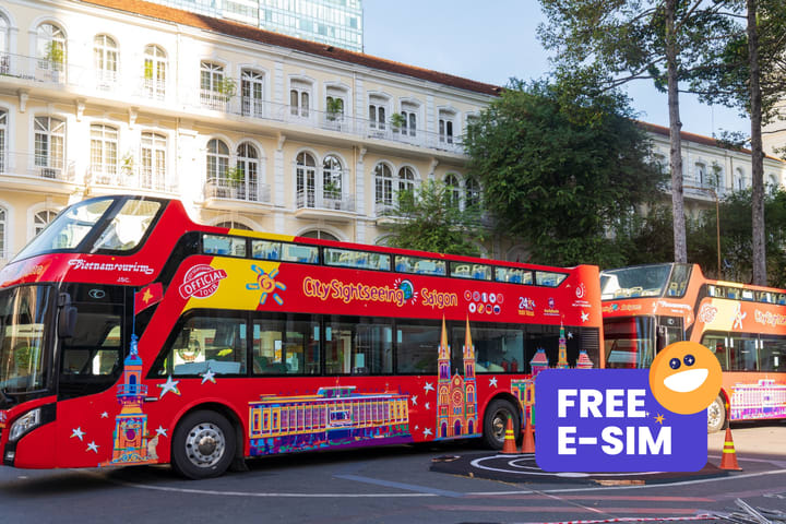 胡志明市双层观光巴士票（City Sightseeing 提供）