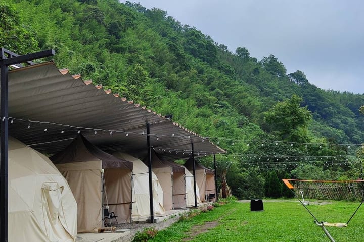 Camping Hsinchu｜Youye's Glamping｜Pengalaman Glamping Mewah di Snow Ball Tent yang Mewah