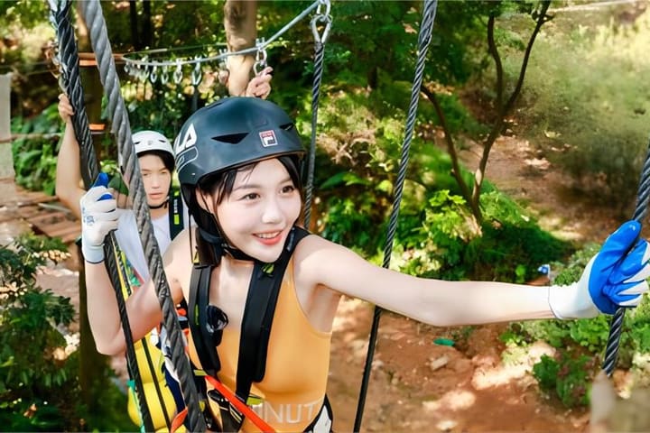 Foshan | Xiqiao Mountain Forest Bar Flying Over the Jungle Adventure