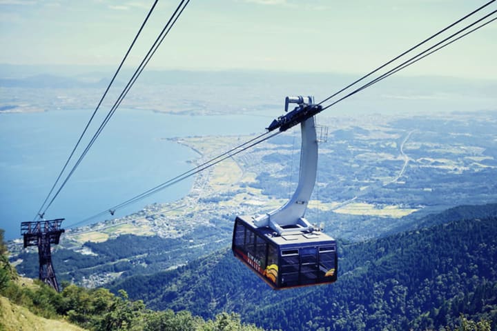 Biwako Valley Ropeway Round-way Ticket in Shiga
