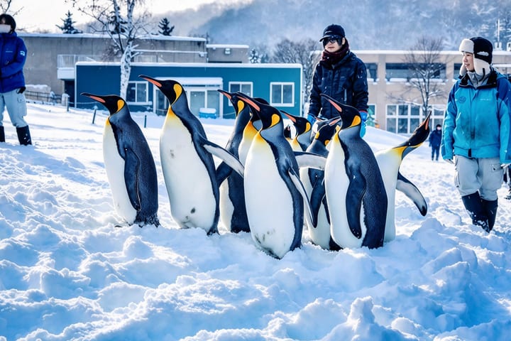 [Chinese & English Guide] Hokkaido Popular Day Trip | Asahiyama Zoo & Biei Internet-Famous Trees & Shirasu Waterfall & Shirogane Blue Pond & Ningle Terrace (Sapporo Departure)