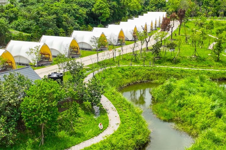Berkemah di Taoyuan｜Taoyuan Ciao Hotel Group Camping｜Satu Malam Empat Kali Makan・Dua Kali Makan Pengalaman Kemah Mewah