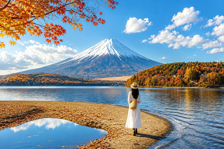 Tur Sehari Penuh Gunung Fuji Musiman yang Wajib Dikunjungi oleh Influencer Internet Kereta Api Mini Gunung Fuji & Danau Kawaguchiko & Taman Arakurayama & Toko Jam Hikawa (Tersedia Berbagai Rute)