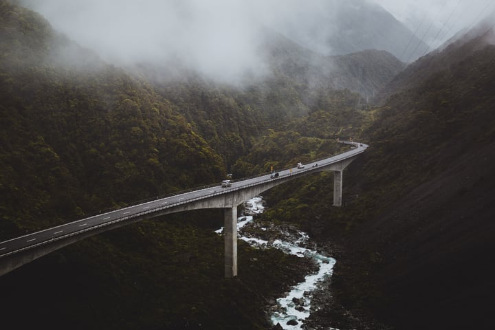 Arthur's Pass Day Tour dari Christchurch via Castle Hill