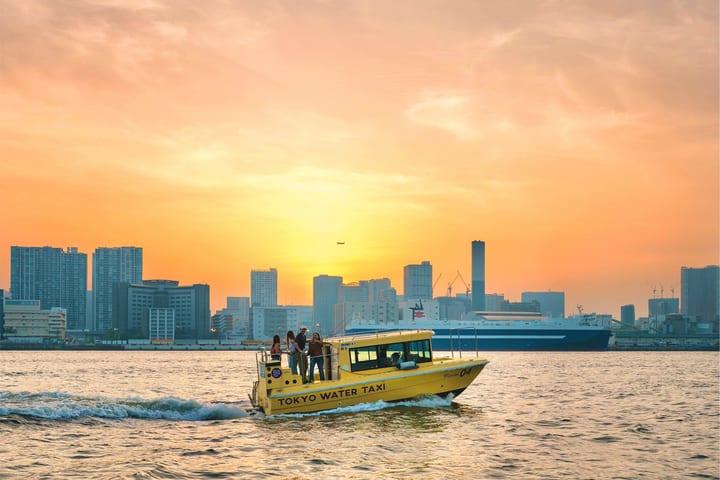 Tokyo: Sunset Boat Cruise with Local Guide on Private Boat