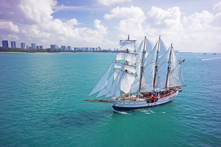 Singapore's Royal Albatross City Lights & Sunset Dinner Cruise