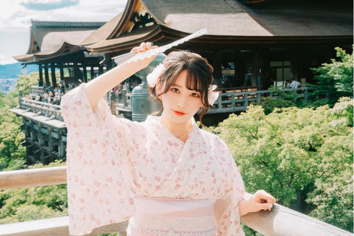 京都清水寺和服租赁（步行3分钟即可到达清水寺，含女士发型设计）爱和服租赁清水茶碗坂店
