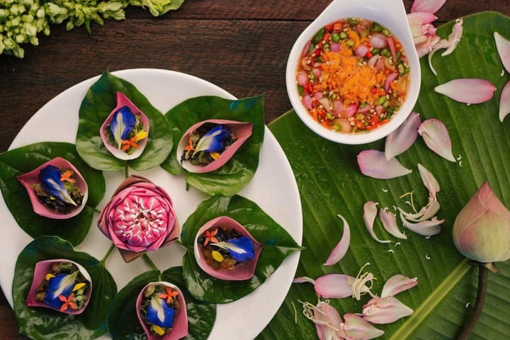 Baan Farm Thai Cooking School di Chiang Mai dengan Merket Tour