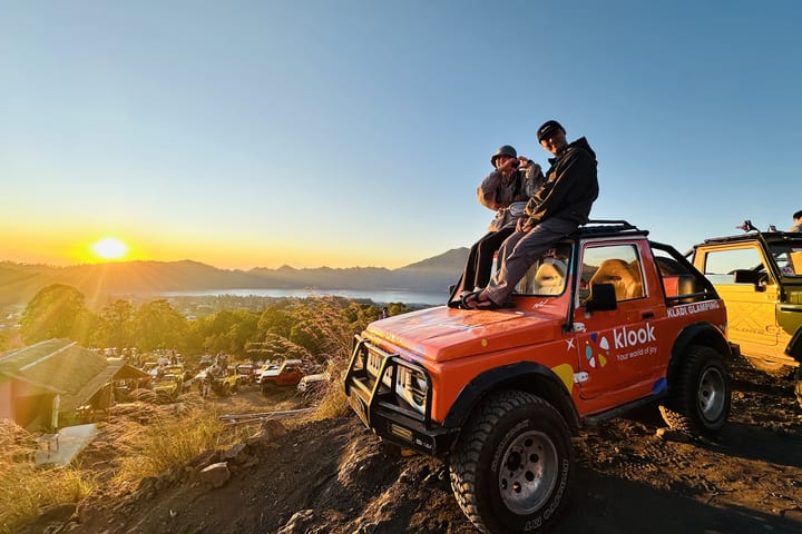 Sunrise Tour Gunung Batur dengan 4WD Jeep dan Pemandu Berbahasa Korea