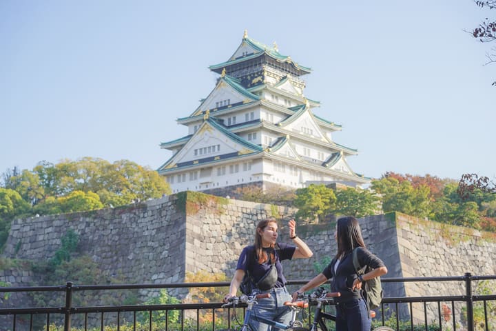 Tur Sepeda 5 Jam Osaka Castle & Lingkungan Sekitar dengan Makan Siang