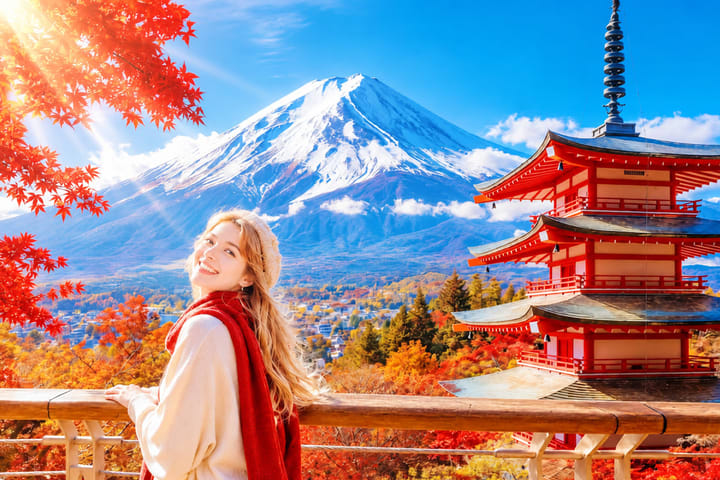 Tur Klasik Gunung Fuji | Taman Arakurayama Sengen/Gunung Fuji Stasiun ke-5 Oshino Hakkai & Gotemba Premium Outlets/Tur Sehari Pemandian Air Panas | Berangkat dari Tokyo/Shinjuku