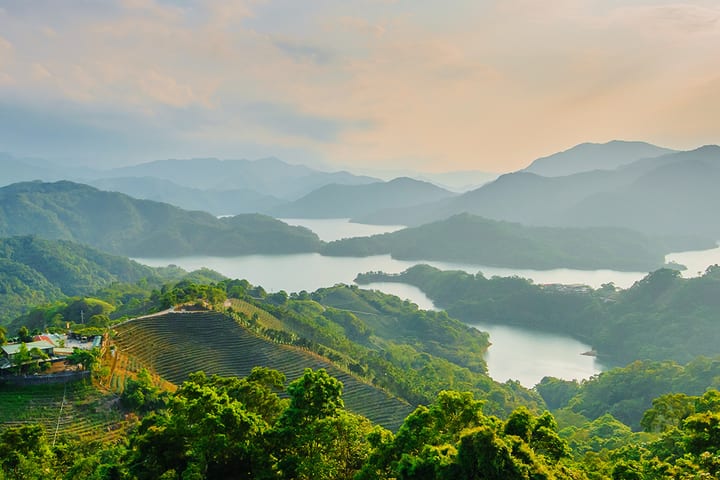 Tur Setengah Hari New Taipei: Danau Seribu Pulau Shiding, Museum Teh Pinglin, Kebun Teh Bagua (Berangkat dari Taipei)