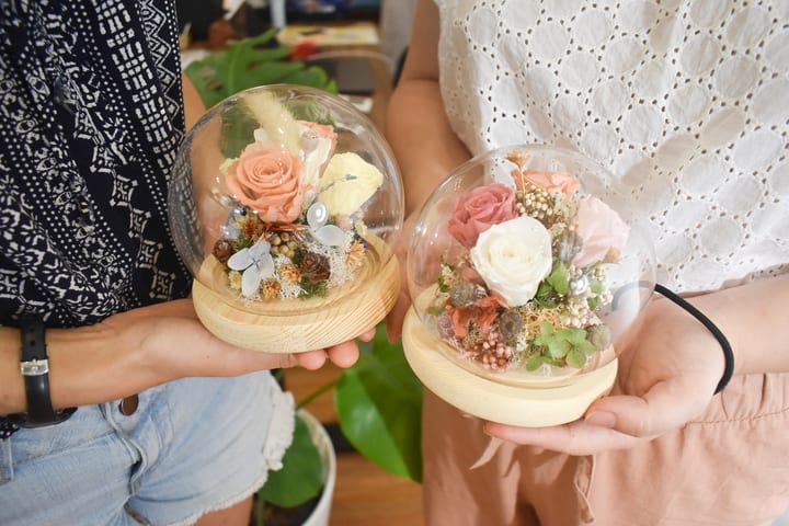 Workshop Preserved Roses Dome di Marymount