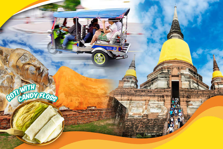 Ayutthaya Wat Mahathat & Floating Market Day Tour