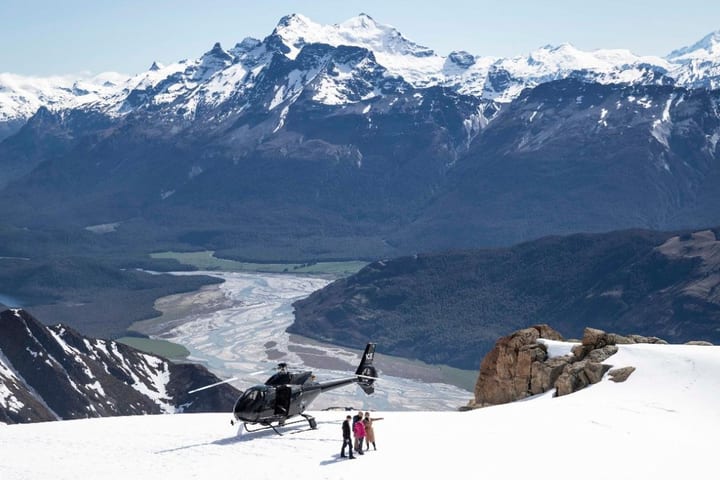 Snow Landing from Glenorchy