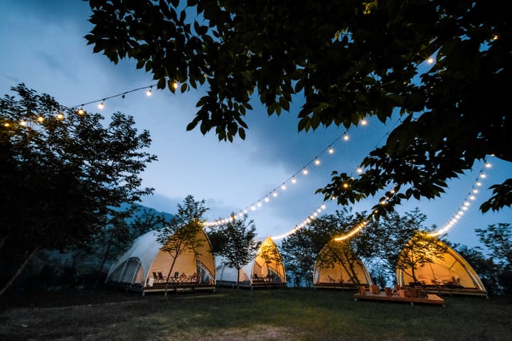 Glamping Mewah Hsinchu｜Cicada Whisper: Wurao｜Satu Malam Dua Hari dengan Makan