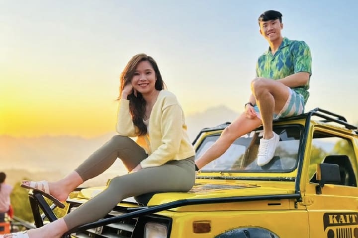 Tur Gunung Batur Matahari Terbit dengan Jeep & Kafe Kintamani dengan Fotografer