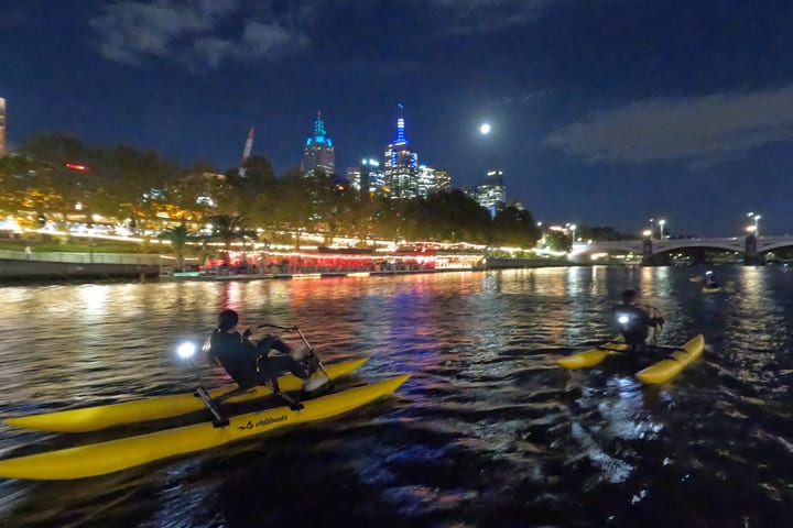 Yarra River Twilight Waterbike Tour