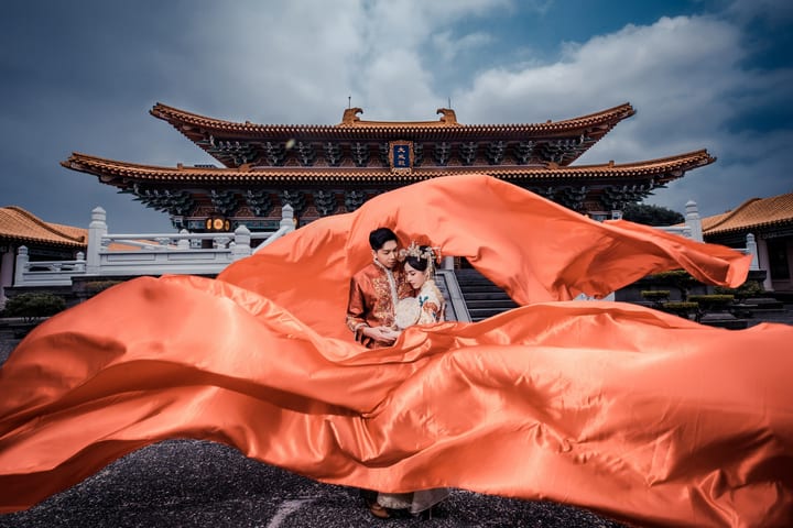 Taichung: Goddess Temple Wedding & Travel Photography Plan