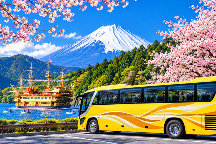 Bus mewah yang luas: Tur Mt. Fuji Stasiun ke-5 & Gotemba & Hakone dari Tokyo