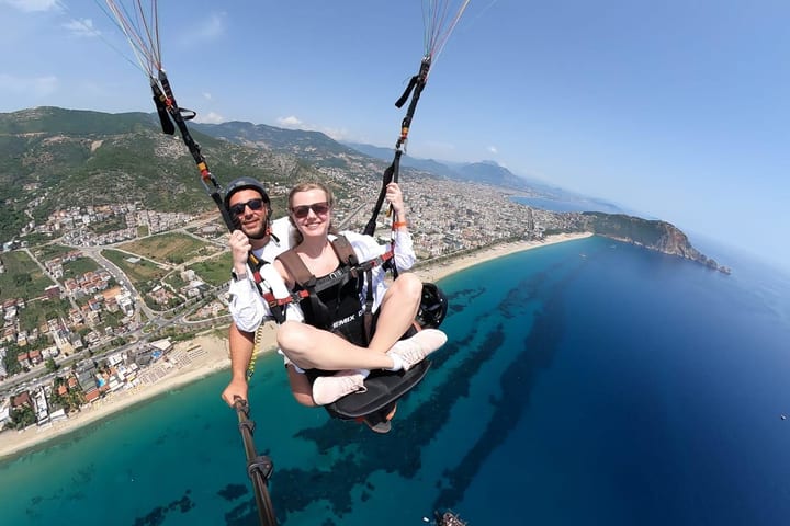 Paragliding experience from Antalya, Side, Alanya With Transfer