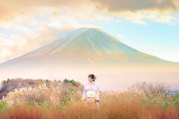 和服租赁（山梨县・富士山／KIMONO MEGUFUJI提供）