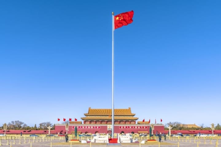 Tur Setengah Hari Pengibaran Bendera di Lapangan Tiananmen Beijing