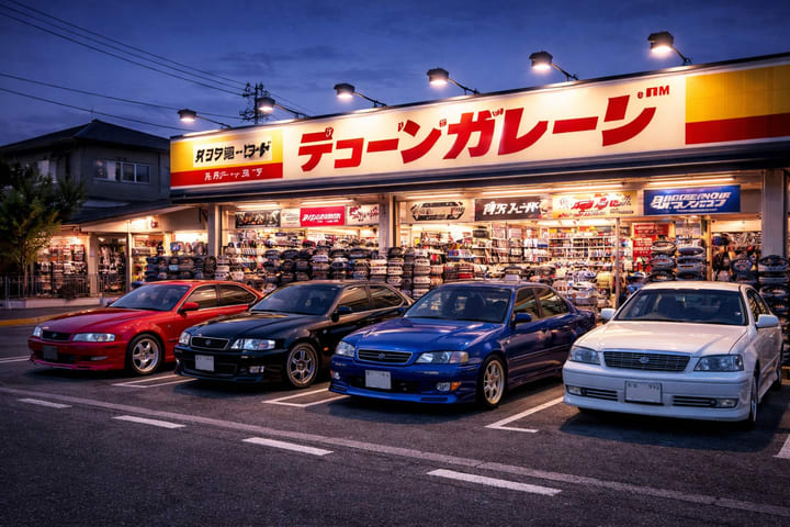 Tokyo Daikoku & Rainbow Bridge Half-Day Tour with Car Parts Store