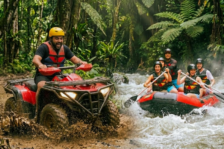 Combo ATV dan Rafting di Sungai Ayung dengan Makan Siang