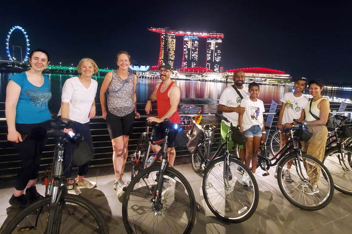 Singapore Marina Bay Night Guided Bike Tour