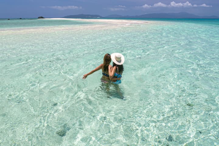 1 Day / Ishigaki Island: Phantom Island (Hamajima) Landing & Snorkeling & Kabira Bay SUP / Canoe (Okinawa)