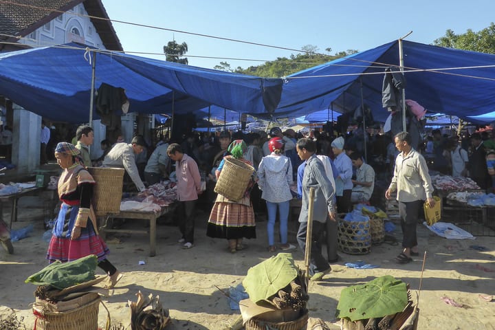 Bac Ha Market and Ban Pho Village Day Tour dari Sapa