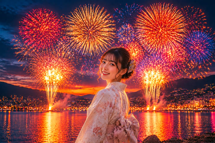 Atami Fireworks Beach Day Trip: Hakone Shrine/Day Trip Hot Spring & Atami Sun Beach (Departing from Tokyo/Shinjuku)