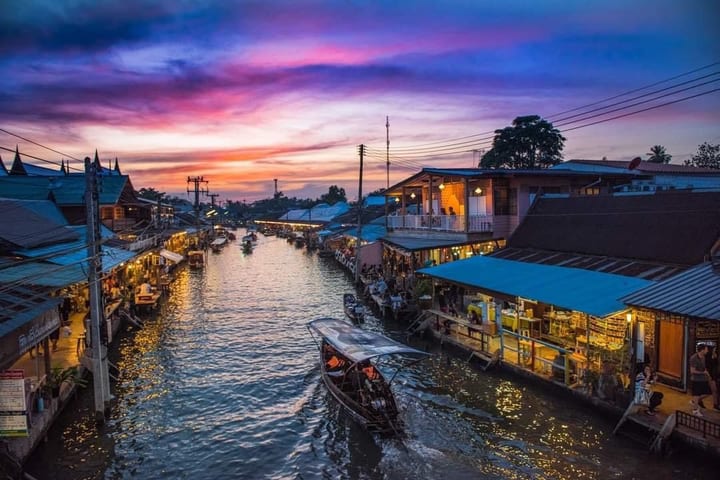 Amphawa firefly night tour & mengenakan kostum Thailand di Bangkok