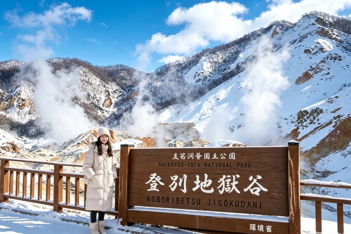 Tur Sehari Penuh di Hokkaido Noboribetsu yang Wajib Dikunjungi | Observatorium Danau Toya & Dermaga Pemandian Air Panas Danau Toya & Lake Hill Farm & Peternakan Beruang Showa-shinzan & Lembah Neraka Noboribetsu (Berangkat dari Sapporo)