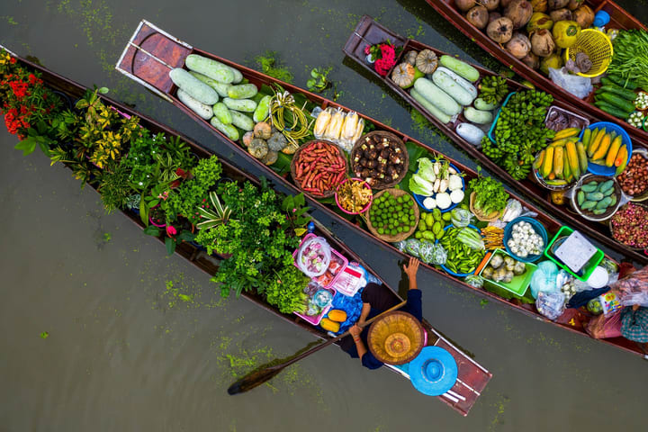 Amphawa Floating Market & Maeklong Railway Train Market Tour