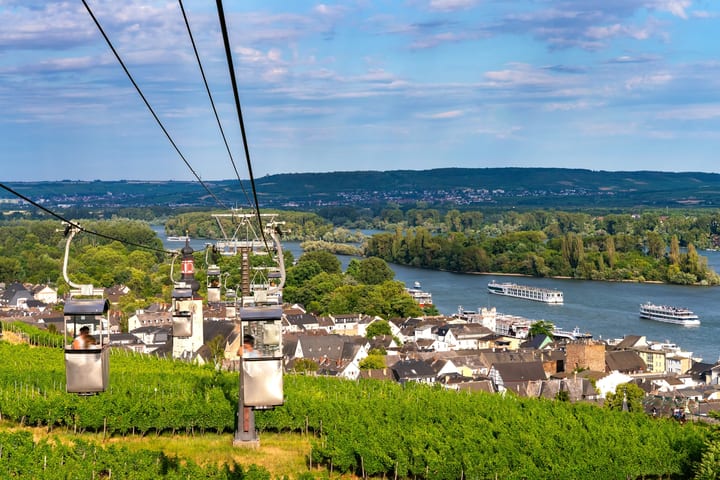 Frankfurt ke Lembah Rhine UNESCO: Pelayaran Sungai Kastil