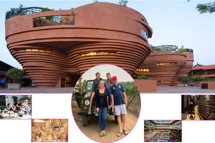 Tur Jeep Setengah Hari Hanoi ke Bat Trang Pottery Village & Workshop