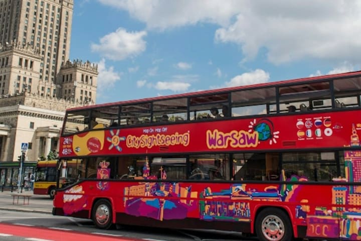 Warsaw Hop-on Hop-off bus by City Sightseeing