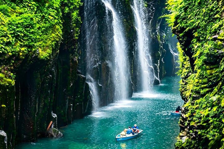 Tur Sehari Penuh Misteri Takachiho Kyushu: Kereta Takachiho + Ngarai Takachiho (Pengalaman Perahu) + Kuil Amanoiwato
