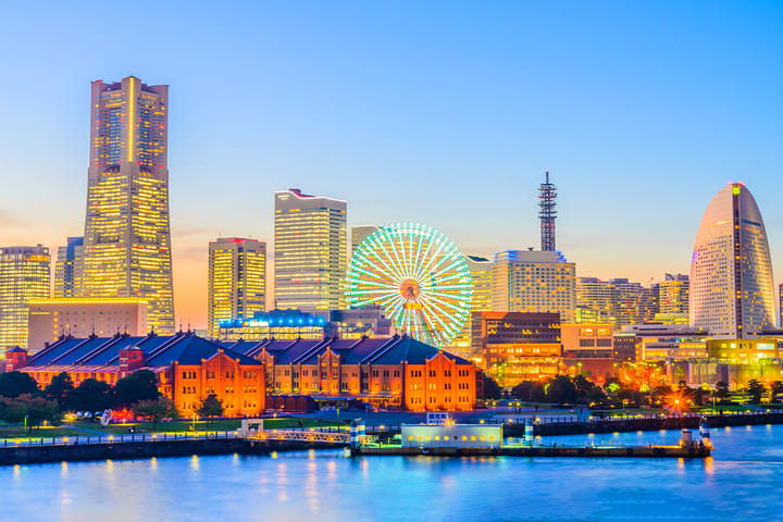 Tur sehari Pemandangan Malam Yokohama dengan Kereta Kamakura (Enoshima・SMA Kamakura・Tsurugaoka Hachimangu, termasuk pengalaman Enoden) Pemandu Wisata Bahasa Korea, Mandarin, Inggris, berangkat dari Tokyo