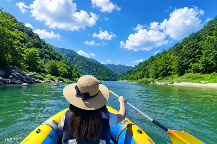 Arung Jeram Arus Deras Sungai Tone Gunma Satu Hari (Berangkat dari Tokyo)