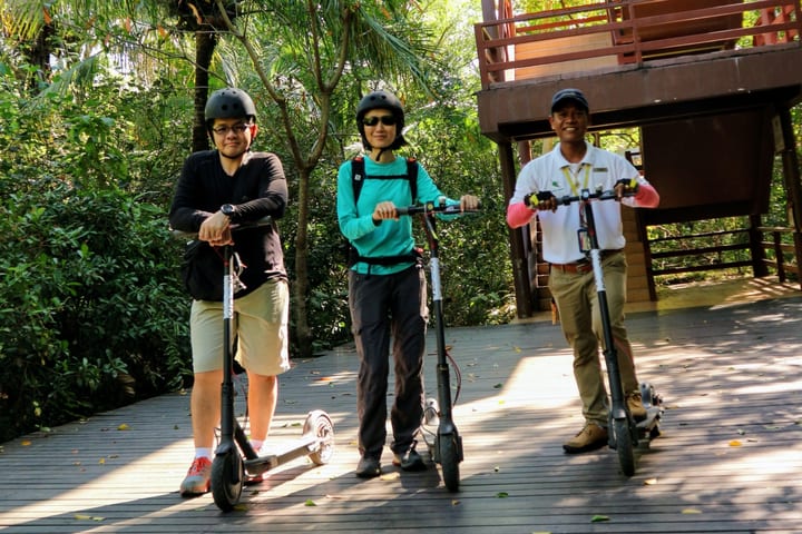 Bang Krachao Half-Day Small Group E-Scooter Tour