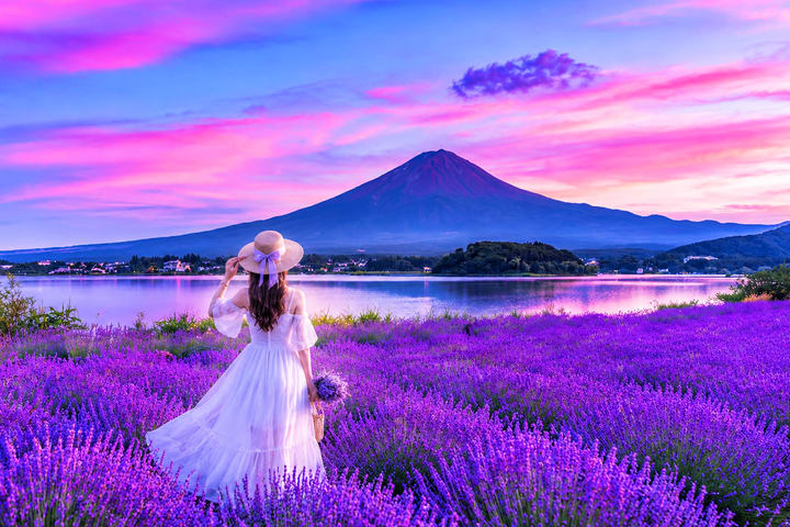 Gunung Fuji | Perjalanan Sehari Pemandangan Musiman Terbatas Kawaguchiko, Gunung Fuji, dan Lake Yamanaka Onsen/Cruise | Berangkat dari Tokyo/Shinjuku