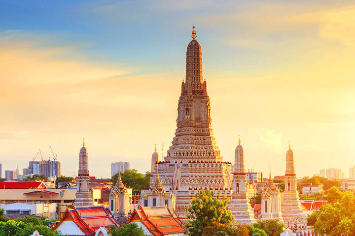Tur Terpandu Grand Palace & Wat Arun dengan Tuktuk, Perahu & Penjemputan Hotel