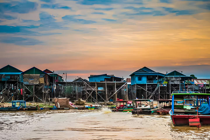 Siem Reap Tonle Sap & Floating Village Half-Day Tour with Transfers